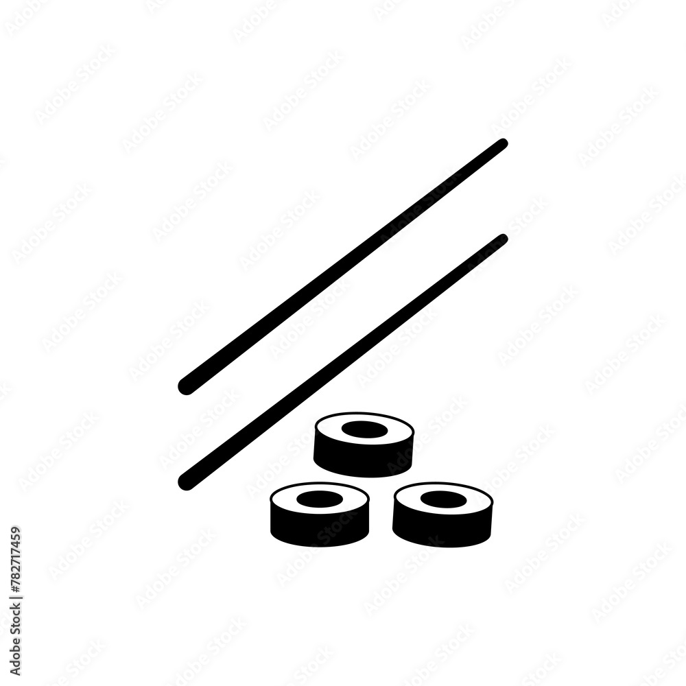sushi icon vector. flat trendy style black illustration for web and app..eps sushi icon vector. flat trendy style black illustration for web and app..eps