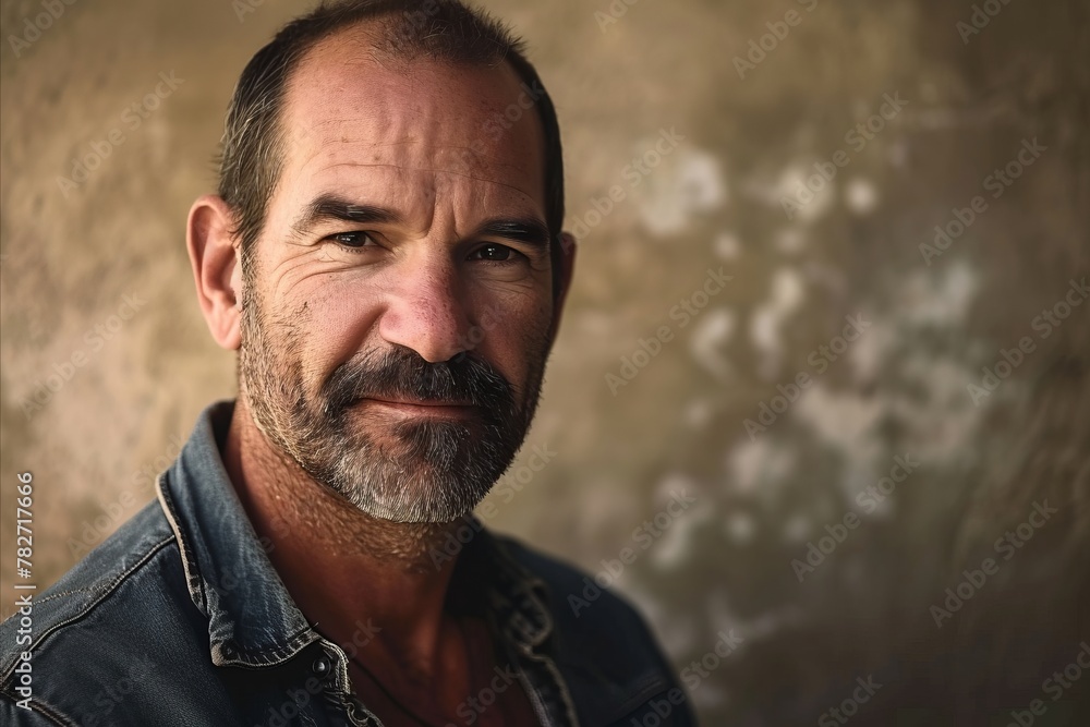 Portrait of a man with a beard and mustache on a grunge background Portrait of a man with a beard and mustache on a grunge background