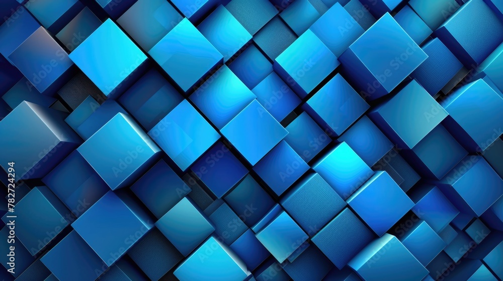 Blue background with many blue squares Blue background with many blue squares