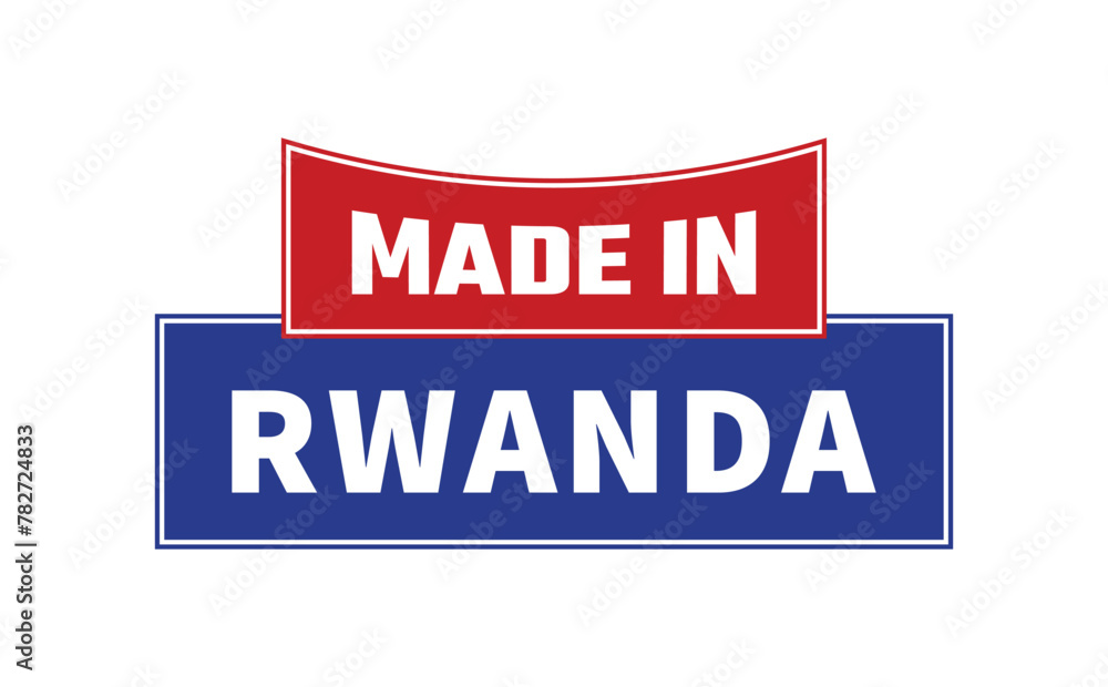 Made In Rwanda Seal Vector