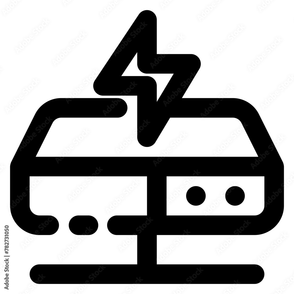 fast server line icon fast server line icon