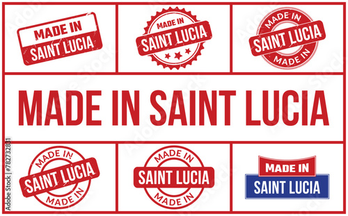 Made In Saint Lucia Rubber Stamp Set