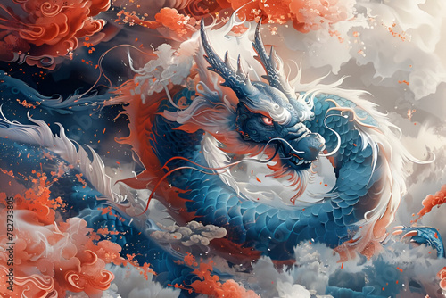 Celestial Dragon Among the Clouds photo