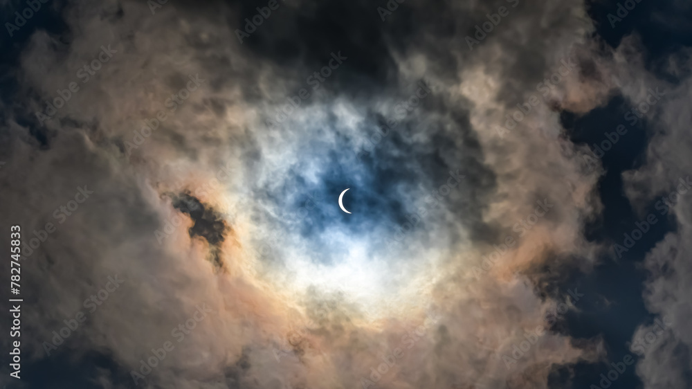 Partial Eclipse, April 8, 2024, Irondale, Alabama, United States, North America, 1:36 pm to 2:00 pm CST Partial Eclipse, April 8, 2024, Irondale, Alabama, United States, North America, 1:36 pm to 2:00 pm CST
