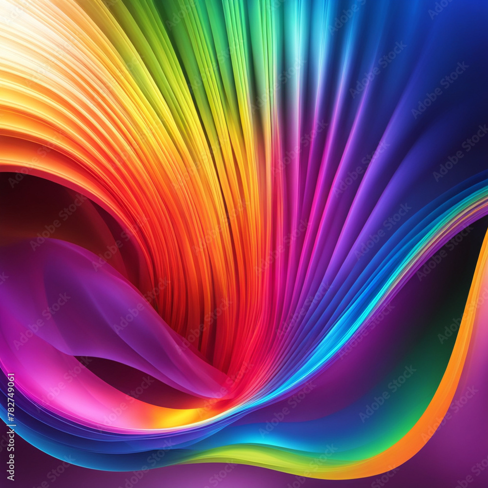 Stylish rainbow background and texture. Abstract Rainbow Curved Lines Waves on Multi Colored Distorted Rainbow Lines Stylish rainbow background and texture. Abstract Rainbow Curved Lines Waves on Multi Colored Distorted Rainbow Lines