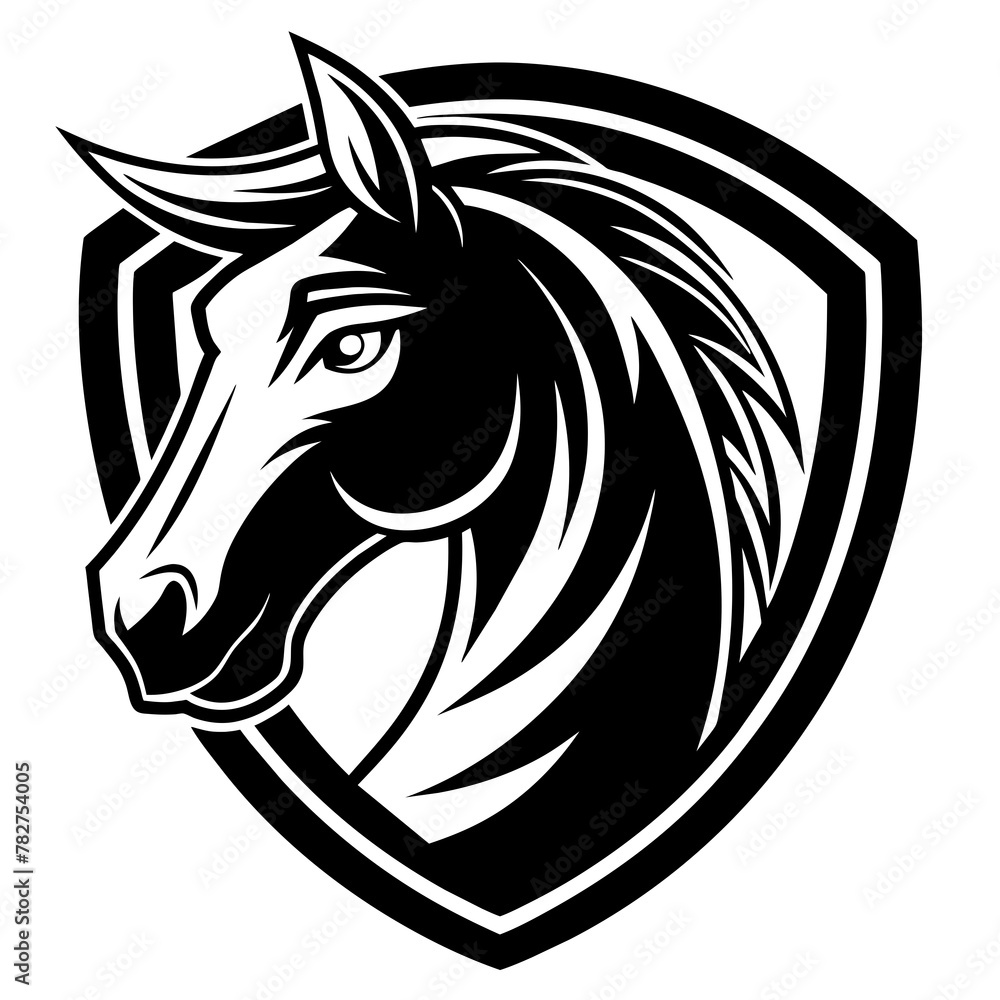 horse head mascot,horse silhouette,vector,icon,svg,characters,Holiday t shirt,black horse face drawn trendy logo Vector illustration,horse on a white background,eps,png