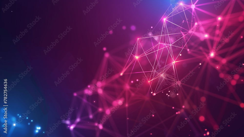 A brain is shown in a purple and blue background with a lot of lines. The brain is surrounded by a lot of lines and he is a computer generated image. Scene is somewhat abstract and futuristic A brain is shown in a purple and blue background with a lot of lines. The brain is surrounded by a lot of lines and he is a computer generated image. Scene is somewhat abstract and futuristic