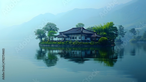 Serene Discovery  Unveiling Hidden Treasures in Lake Biwa s Tranquil Waters.