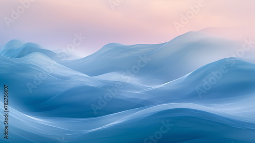 A tranquil and soothing abstract background with gentle blue waves that evoke a sense of calm and serenity photo