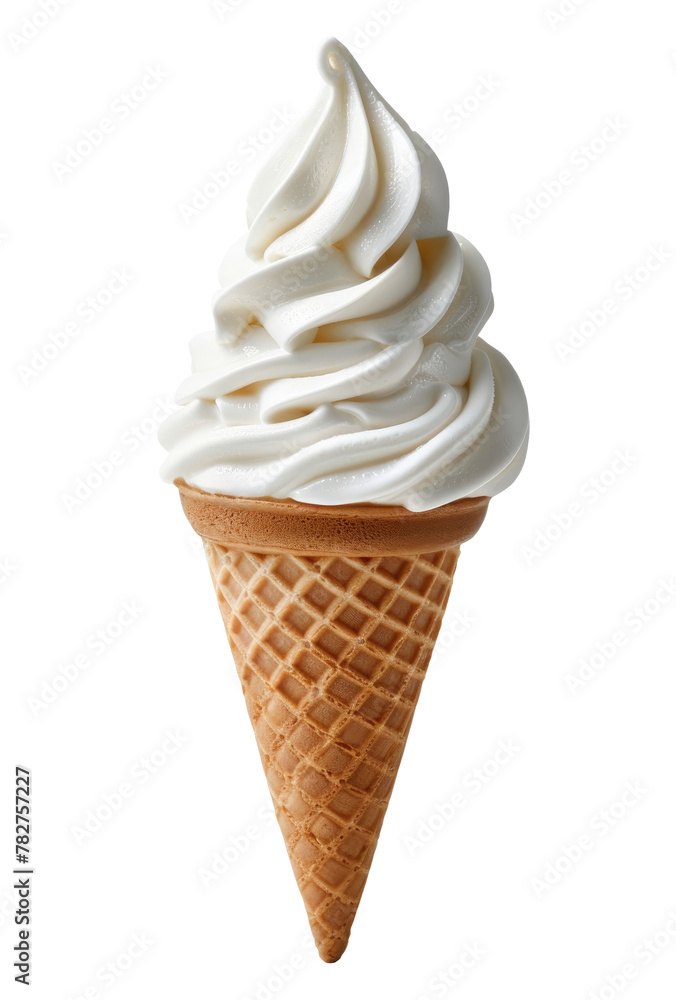 Ice cream cone isolated on transparent background Ice cream cone isolated on transparent background