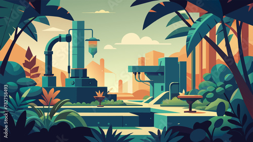 The atmosphere within the gardens is a symbiotic blend of tranquility and technological wonder with exotic plant species coexisting alongside