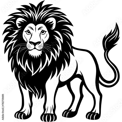 lion head mascot lion silhouette vector icon svg characters Holiday t shirt black lion face drawn trendy logo Vector illustration lion on a white background eps png
