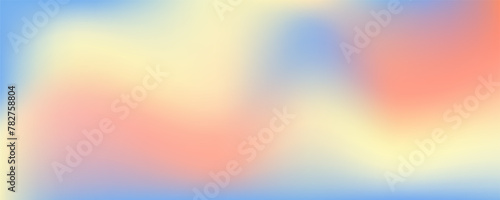 Pink sky background. Pastel abstract purple gradient sunset. Watercolor winter cold wavy wallpaper. Vector blurred landscape.