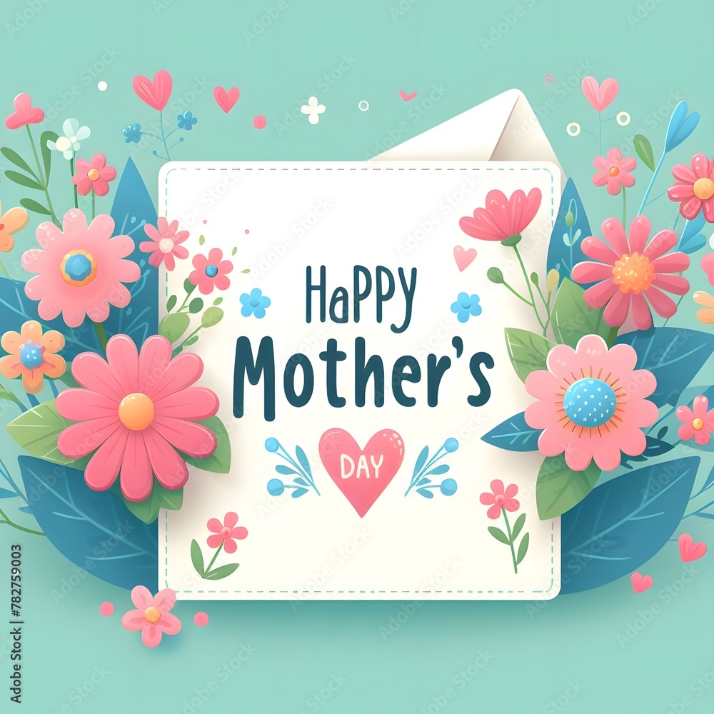 a card with a message for mother's day and a card with a message that says happy mothers day. a card with a message for mother's day and a card with a message that says happy mothers day.