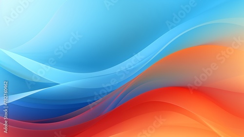 background vector abstract. walpaper gradient wave blue and orange.