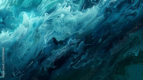 Blue Turquoise Ocean, Oceanic Dream in Teal, abstract landscape art,