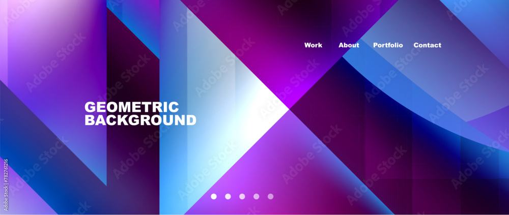 Triangles and geometric shapes composition with bright colorful gradient colors. Vector Illustration For Wallpaper, Banner, Background, Card, Book Illustration, landing page Triangles and geometric shapes composition with bright colorful gradient colors. Vector Illustration For Wallpaper, Banner, Background, Card, Book Illustration, landing page