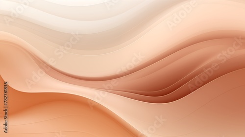 Beige colour wave abstract background vector.