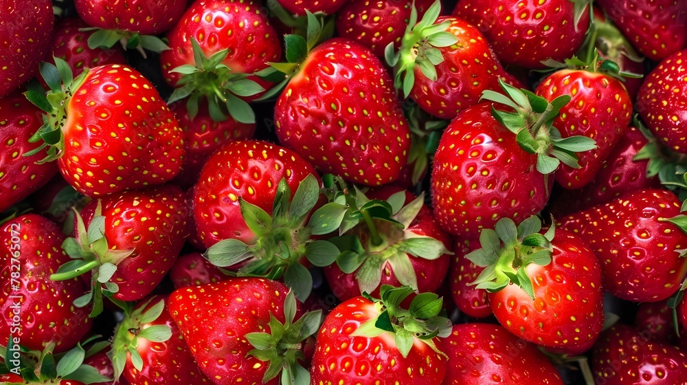 fresh juicy strawberries background. fresh juicy strawberries background.