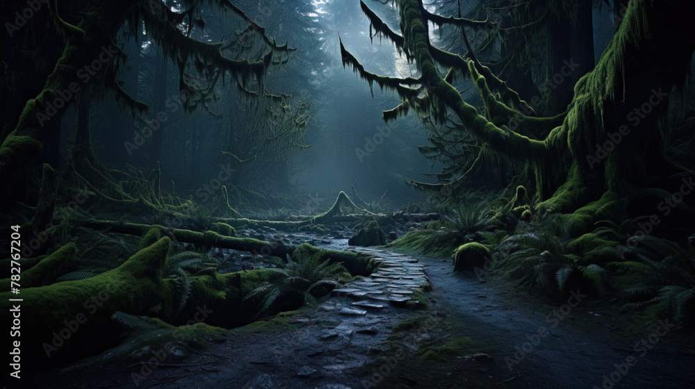 stream in the forest. stream in the forest.