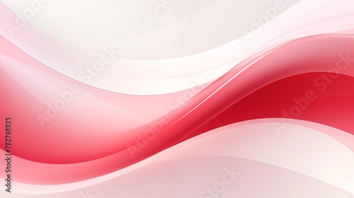 red and white copy space background with wavy design for presentation background template.