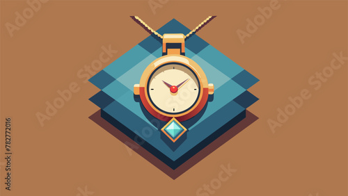 An old dull gold watch with a broken s is given a second chance as a striking statement necklace with the watch face becoming the focal point