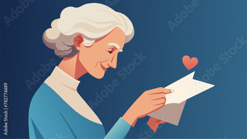 With a tender smile a grandmother runs her fingers over the creases of a love letter. Her eyes sparkle with nostalgia as she reads the words