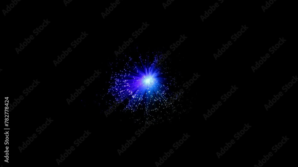 effect of optical fibers, video effect of optical fibers, video