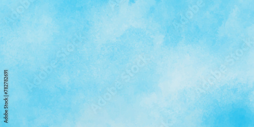 blue watercolor abstract sky blue background, soft cloudy watercolor abstract painting background,  gradient light sky blue shades grunge cloudy watercolor background on white paper texture. photo