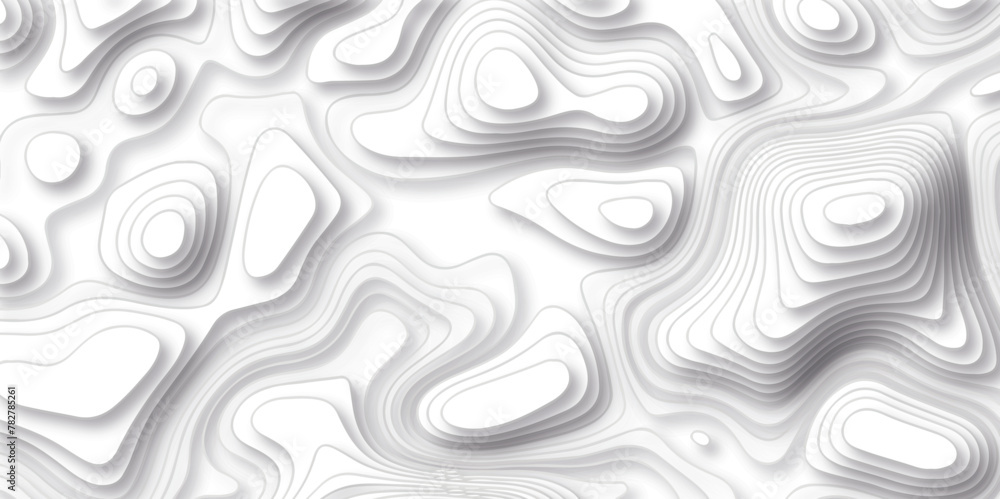 	
Topography line map. Vector seamless background subtle line pattern. Abstract Luxury black line art. White background with topographic wavy pattern design. Vector contour topographic map.
