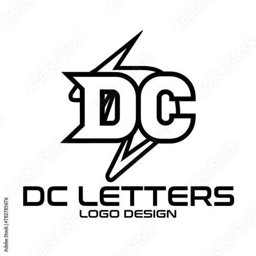 DC Letters Vector Logo Design 