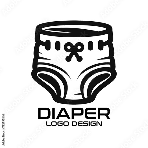 Diaper Vector Logo Design