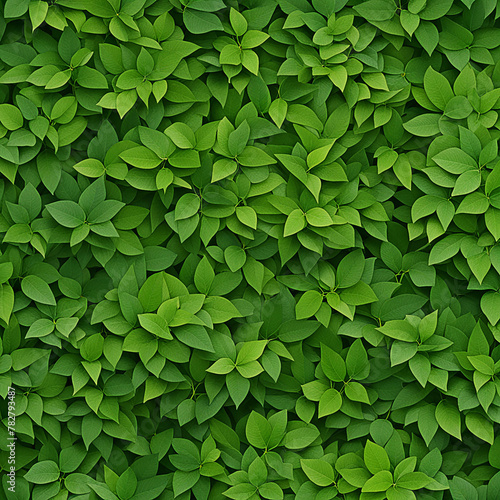 Fresh green foliage fresh leaves, natural green leaves banner,background © nilawan