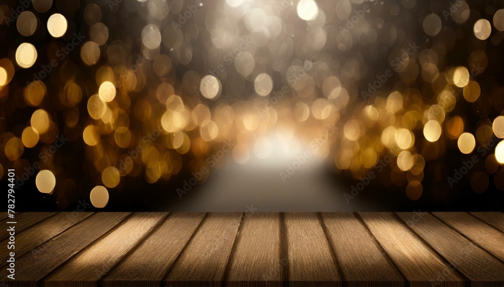 Elegant Simplicity: Product Mockup on Illuminated Wooden Surface Elegant Simplicity: Product Mockup on Illuminated Wooden Surface