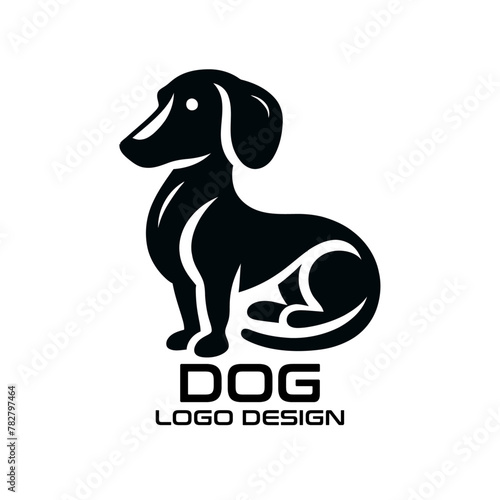 Dog Vector Logo Design photo