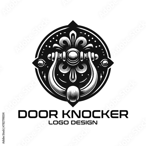 Door Knocker Vector Logo Design