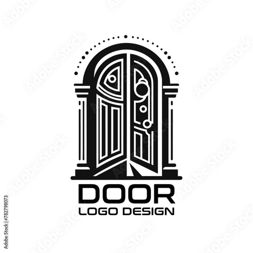 Door Vector Logo Design photo