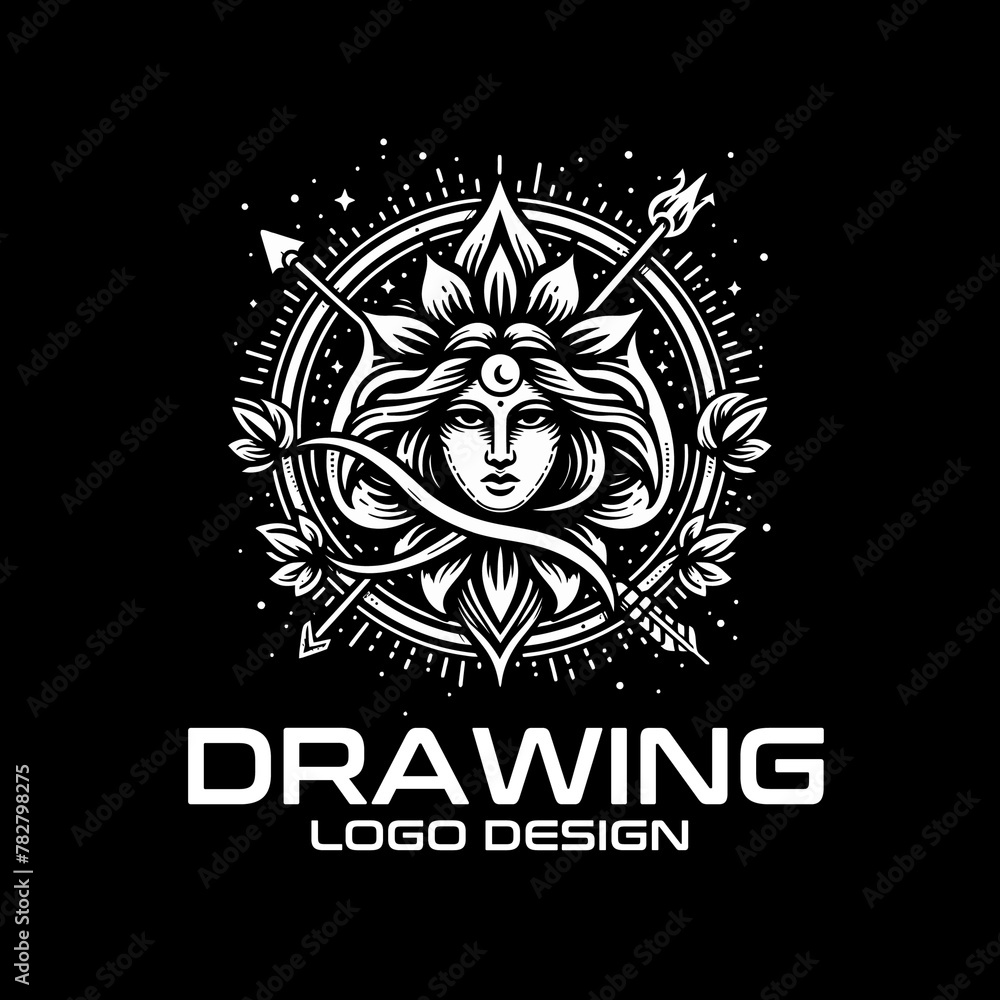 Drawing Vector Logo Design Drawing Vector Logo Design