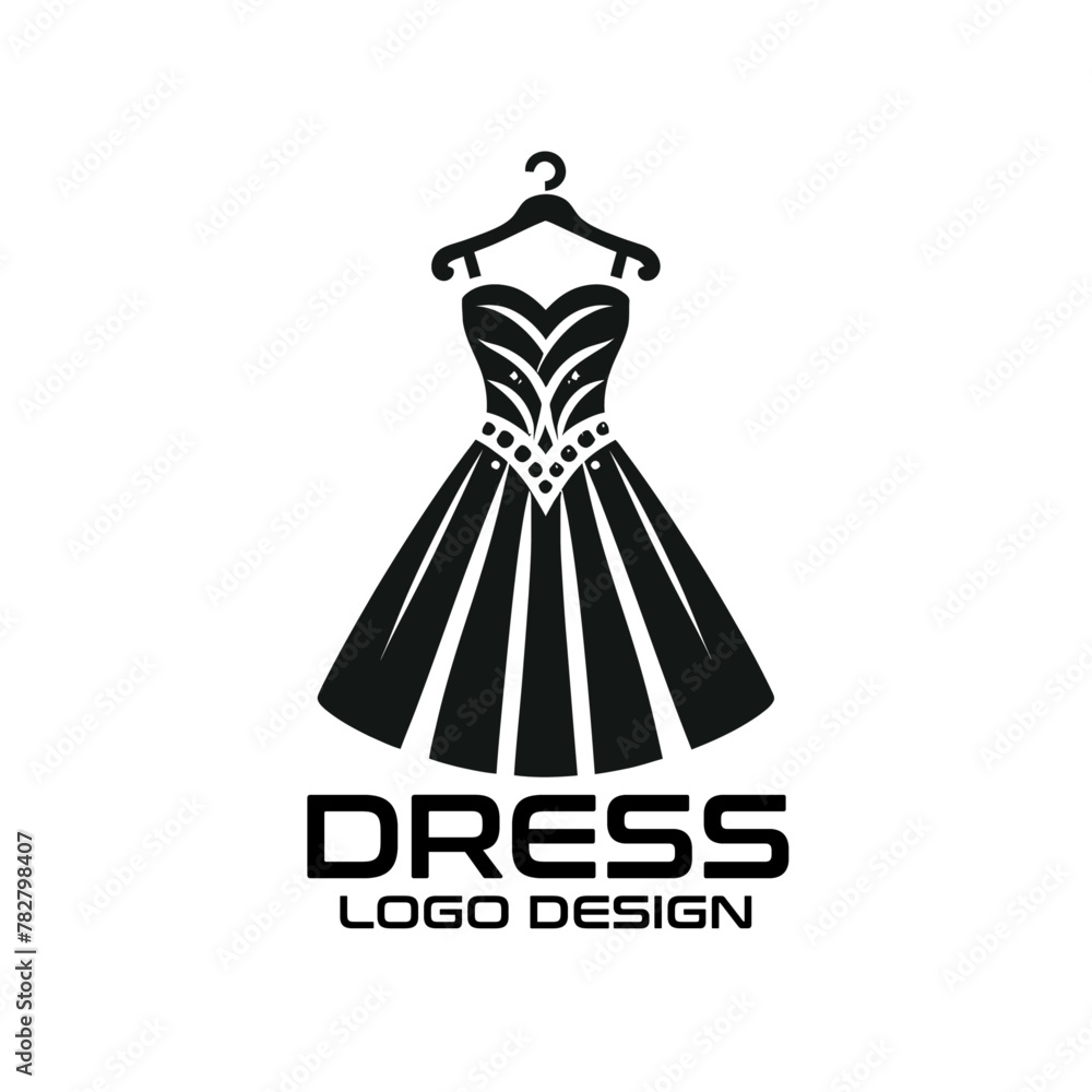 Dress Vector Logo Design Dress Vector Logo Design