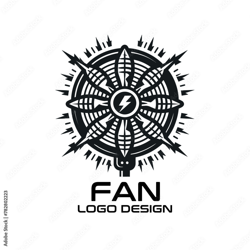 Fan Vector Logo Design Fan Vector Logo Design