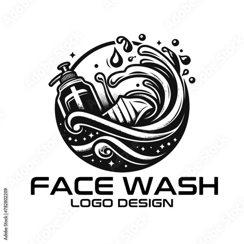 Face Wash Vector Logo Design