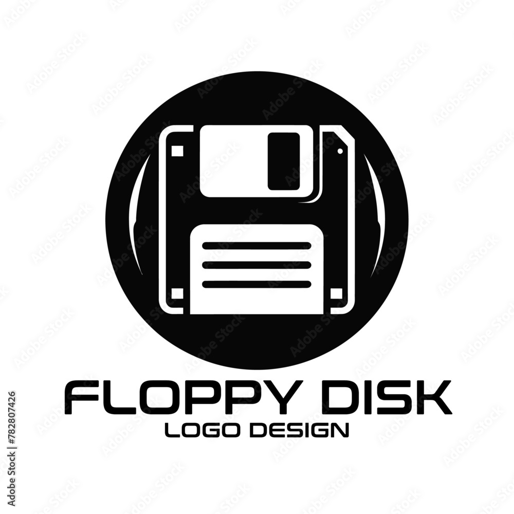Floppy Disk Vector Logo Design Floppy Disk Vector Logo Design
