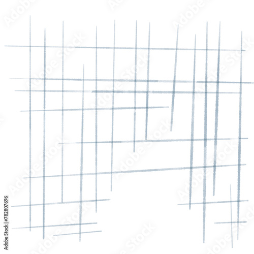 直線で描いたかすれたグレーの網のイラスト photo