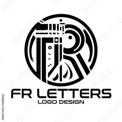 FR Letters Vector Logo Design