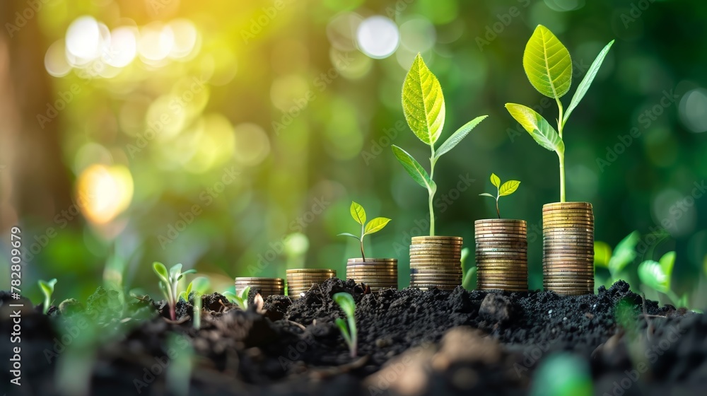 An abstract representation of equity investment as a pathway to wealth accumulation An abstract representation of equity investment as a pathway to wealth accumulation