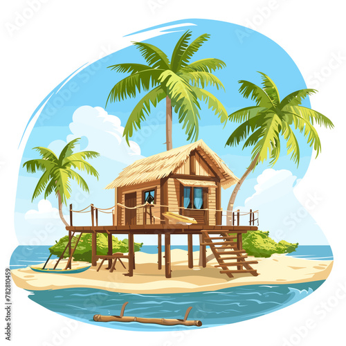 Island Retreat Tropical Beach Hut