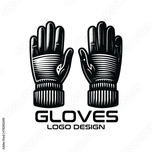 Gloves Vector Logo Design photo