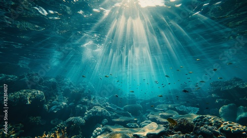 Beautiful underwater view to commemorate world oceans day
 #782814017