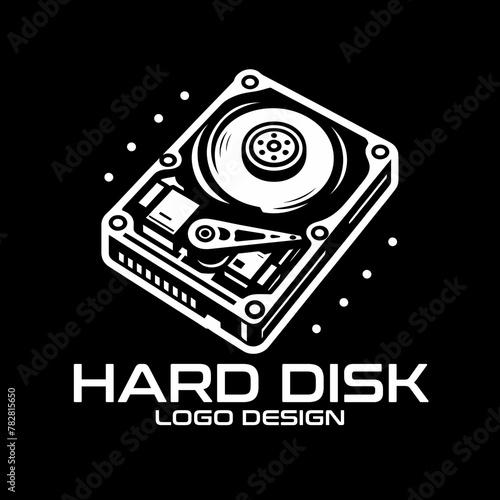 Hard Disk Vector Logo Design