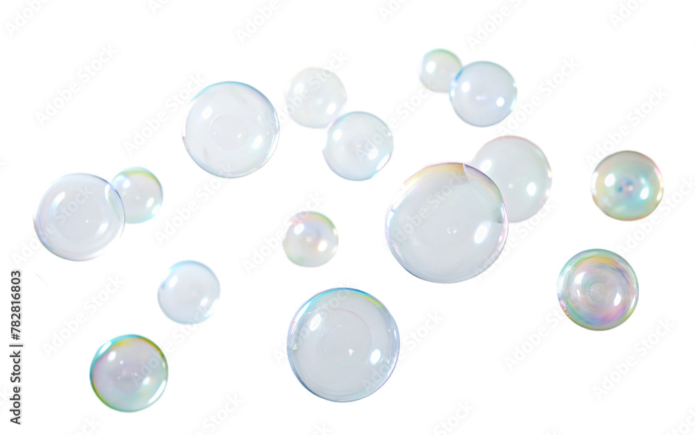 group of bubble on white background